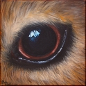 Augenblick eines Wasserschweins; Acryl auf Leinwand;
30 x 30 cm